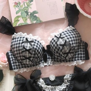 Nhật Bản Ngọt Ngào Phong cách sexy lưới với vòng thép đồ lót đẹp trở lại da thân thiện với ren của phụ nữ áo ngực - Product Image 3