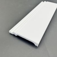 Plinthe en polystyrène expansé haute densité PS, moulure murale décorative résistante à l'humidité pour finition intérieure