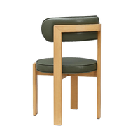 Chaise de salle à manger en bois massif, style antique, minimaliste moderne, avec revêtement en tissu, chaises de salle à manger pour hôtel