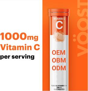 OEM Custom Vitamin C with Zinc and Electrolytes Tube <strong>Effervescent</strong> Vitamin c Drink <strong>Tablet</strong> No Sugar Low Calorie Supplement - Product Image 4
