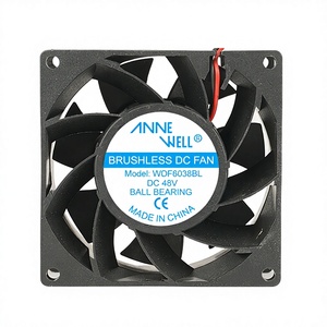 พัดลมระบายความร้อนแบบแกน DC 24V OEM รุ่น 8038 พร้อมลูกปืน  ใช้งานได้ยาวนาน ป้องกันการสั่นสะเทือน สำหรับสถานีกักเก็บพลังงานไฟฟ้าแรงสูง - Product Image 1