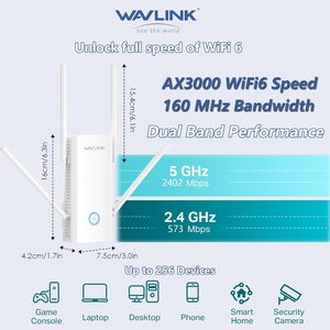 WAVLINK AERIAL D6X/WN583AX3 เครื่องขยายสัญญาณไวไฟ Wavlink WN583AX3 AX3000 แบบดูอัลแบนด์ WiFi 6 ตัวขยายสัญญาณไวไฟไร้สาย/อุปกรณ์กระจายสัญญาณไวไฟ/เราเตอร์/โหมดเมช - Product Image 6