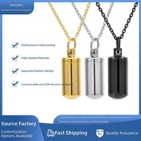 Flacon de parfum pour stockage d'huiles essentielles ; Collier d'aromathérapie en cuivre en stock avec chaîne en bambou – Meilleures ventes Europe et États-Unis (vente transfrontalière)
