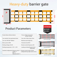 Barrière de parking automatique XGY à bras long, haute vitesse, réglable en 3-6 secondes, robuste, anti-choc, pour applications aériennes