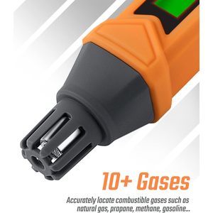 Detector de Fugas de Gas Toptes Pt199, Detector Portátil Naranja para Metano y Gases Combustibles con Alarma Audible y Visual - Product Image 2