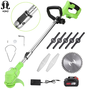 Tondeuse <span class=keywords><strong>à</strong></span> gazon électrique portable 21V <span class=keywords><strong>à</strong></span> batterie lithium, outil multifonction rechargeable sans fil, poignée télescopique, coupe DIY 120W - Product Image 3