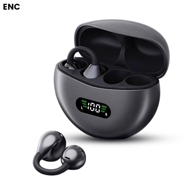 Q71 New Ear Clip on Earbuds No Sound Leakage Ultra Comfort Wear Cyclonic Directional Sound Transmission BT 5.4