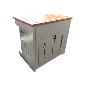Bureau d'enseignant de salle de classe scolaire Flip Hide Display Table de podium de pupitre en bois pour le bureau d'éducation des enseignants - Product Image 6