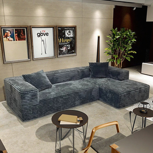 Divano Componibile Multifunzionale Salvaspazio Resistente all'Usura dal Design Trendy, Rivestito in Tessuto per Appartamenti - Product Image 4