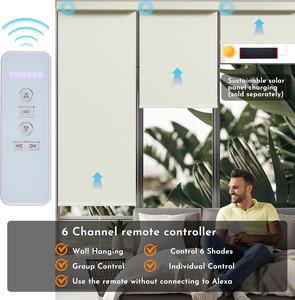 Stores enrouleurs occultants automatiques Persilux motorisés intelligents sans fil avec télécommande, sécurité enfant, pour maison et <span class=keywords><strong>bureau</strong></span> 23x48 - Product Image 4