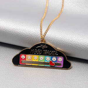 قلادة مضحكة تعبيرية عن المزاج، سلسلة عنق تفاعلية مبتكرة للنساء والرجال، قلادة لطيفة - Product Image 4