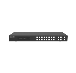 Commutateur matriciel <span class=keywords><strong>HDMI</strong></span> 4K60Hz 16x16, <span class=keywords><strong>HDMI</strong></span> 2.0 18 Gbps, fonction <span class=keywords><strong>ARC</strong></span> avec contrôle IR RS232 TCP IP Web GUI, séparateur audio, multiviewer - Product Image 5