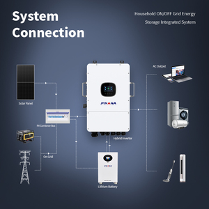 Jiwana Inverter surya hibrida, tiga fase harga pabrik 8-12kW frekuensi Output 8000W nilai Inverter surya Off-Grid - Product Image 3