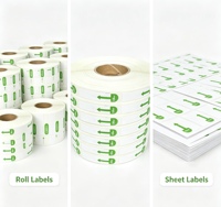 Rouleaux d'étiquettes autocollantes personnalisées en gros pour machines de rembobinage de feuilles d'aluminium
