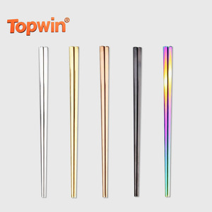 Palillos Coreanos Personalizados con Logotipo en Color, Acero Inoxidable 304 (18/10) para Regalo - Product Image 1