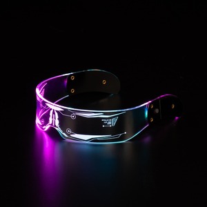 Lunettes LED Cyberpunk Lumineuses 2 pièces Vente Chaude pour Halloween Noël Fête Cosplay Événements à Thème Festival - Product Image 3