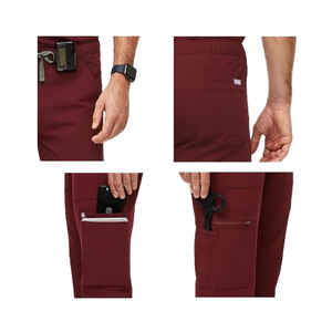 एक आरामदायक रेयन स्क्रब सेट अस्पताल-ग्रेड सांस कस्टम लोगो और डॉक्टरों और रोगियों के लिए आकार का वर्कवियर - Product Image 5