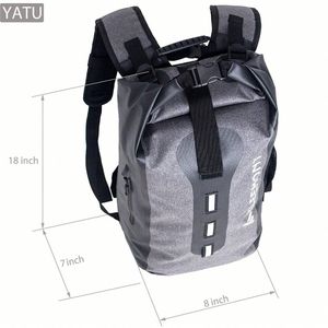 Zaino Impermeabile Personalizzabile da 30L per Escursionismo e Campeggio, Borsa Dry Sack con Chiusura Roll-Top in PVC per Attività all'Aperto - Product Image 5