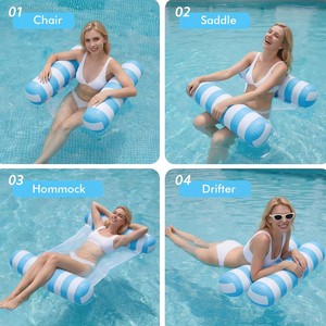 <b>Inflatable</b> Pool <b>Floats</b> Floating Water Hammock for Adults Kids Summer Outdoor Indoor Pool Lounge <b>Inflatable</b> <b>Float</b> Water Mattress - Product Image 5
