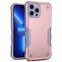 Étui de protection robuste Armor Defender pour iPhone 13 14 15 16 Pro Max, coque de téléphone antichoc en TPU+PC, protection de l'appareil photo incluse, sac OPP