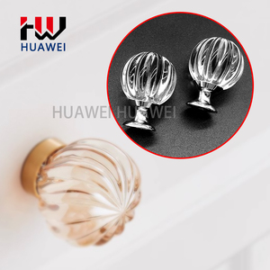HUAWEI Closet Drawer Storage Box Door Handle Single Hole Transparent Acrylic <strong>Crystal</strong> <strong>Knobs</strong> Furniture Pull - Product Image 6