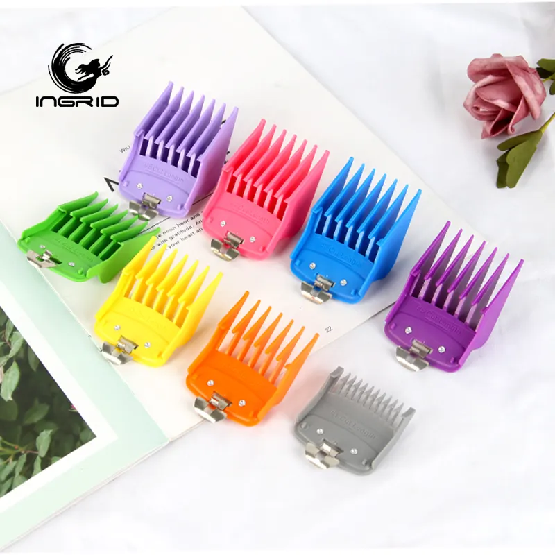 8PCS Universal Replacement Guide Comb Hairdresser Hair Cutting Trimmer Comb Attachment