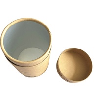 Empaque de Tubo de Papel Kraft Personalizado, Ecológico, para Café, Té, Cilindro de Papel Kraft Marrón, Caja de Tubo para Sushi