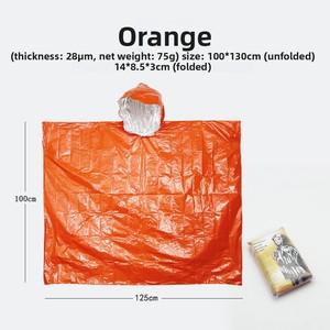<span class=keywords><strong>Impermeable</strong></span> de Emergencia para Exteriores, Portátil, para Camping, Senderismo, Montañismo, Antihipotermia, <span class=keywords><strong>Manta</strong></span> Térmica <span class=keywords><strong>Impermeable</strong></span> - Product Image 6