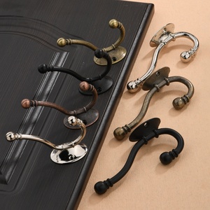 Gancho de Pared Estilo Europeo Antiguo, Doble/Sencillo, para Puertas de Armario y Detrás de Muebles, Herrajes Envejecidos - Product Image 1