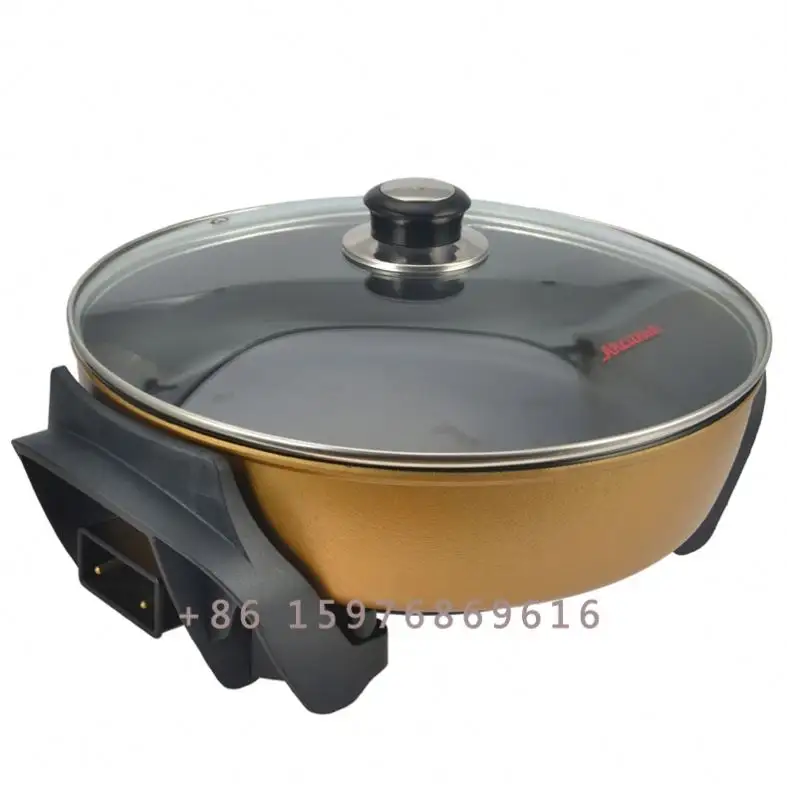 electric pizza pan home useful 30cm electric round fry pan with Automatic Constant Temperature