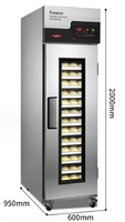 Armoire d'épreuvage de pain électrique commerciale preuve de boulangerie Fermentation retardateur de pâte Proofer pour la farine oeuf maïs lait sucre eau