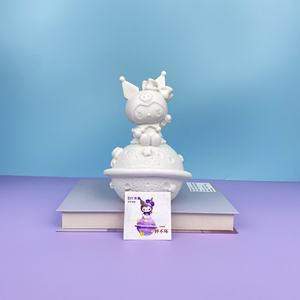 도매 수제 유니콘 인형 어린이용 흰색 인형 깨지지 않는 그래피티 색칠 저금통 DIY 장식용 - Product Image 5