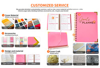 Agenda scolaire personnalisé 2027 avec logo Dreambook, pages en carton double face, couverture rigide, reliure à spirale, impression offset