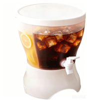 Koudwaterkan met grote capaciteit, voor fruitthee, spuitgegoten, huishoudelijk gebruik, hitte- en koudebestendig, makkelijk schoon te maken.