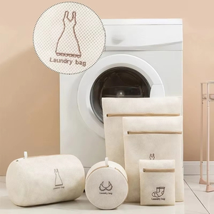 Bolsa de malla <span class=keywords><strong>para</strong></span> lavandería con bordado personalizado, organizador de <span class=keywords><strong>ropa</strong></span> <span class=keywords><strong>para</strong></span> el hogar, lavable a máquina, bolsa de malla <span class=keywords><strong>para</strong></span> lavar prendas delicadas - Product Image 2