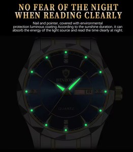 <span class=keywords><strong>Reloj</strong></span> de Cuarzo <span class=keywords><strong>Original</strong></span> Binbond Modelo 5552 B5552 de Lujo en Acero Inoxidable Dorado, Casual y de Moda para Hombre, Mujer y Parejas - Product Image 5