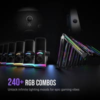 Kit de Micrófono Dinámico RGB Controlable FIFINE AM8 PROT, Kit de Micrófono XLR/USB 3 en 1 con Perilla Digital para Streaming y Juegos