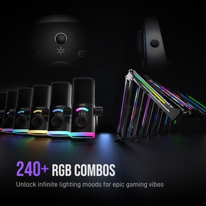 ไมโครโฟน <span class=keywords><strong>FIFINE</strong></span> AM8 PROT แบบไดนามิก RGB ควบคุมได้ ชุดไมโครโฟนแบบ XLR/USB พร้อมขาตั้ง 3-in-1 ปุ่มปรับดิจิตอล สำหรับพอดแคสติ้งและเล่นเกมบนพีซี - Product Image 2