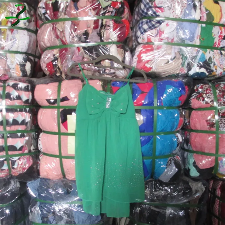 Wholesale bulk hot sale summer containers used clothes south korea second hand fashion mixed children clothes bales