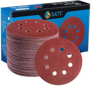 Disponibili 72 Dischi Abrasivi da 5 Pollici con 8 Fori a Strappo, Grana 40/60/80/120/180/240/320 <span class=keywords><strong>per</strong></span> <span class=keywords><strong>Levigatrice</strong></span> Roto-Orbitale, Consegna Rapida - Product Image 1