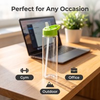 Groothandel Aangepaste Logo BPA-Vrije 700 ml Eco-vriendelijke Duurzame Plastic Sportwaterfles Fietswaterfles Buiten Gym Reizen