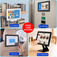 Tableta Android POE de 10.1 Pulgadas para Estanterías de Biblioteca, para Búsqueda de Libros y Sistema de Préstamo Autoservicio, Señalización Digital de Montaje en Pared