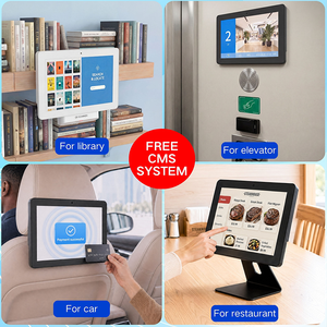 Tableta Android POE de 10.1 Pulgadas <span class=keywords><strong>para</strong></span> Estanterías de Biblioteca, <span class=keywords><strong>para</strong></span> Búsqueda de Libros y Sistema de Préstamo Autoservicio, Señalización Digital de Montaje en Pared - Product Image 4