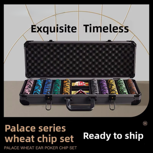 Juego de Fichas de Arcilla Personalizadas Ecológicas para Texas Hold'em, Caja de Aluminio de Alta Calidad, Fichas Especiales para Sala de Mahjong y Ajedrez, Token <span class=keywords><strong>Depu</strong></span> 200 300 - Product Image 2
