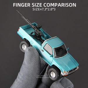 Massdi 1/64 Hilux Pikup <span class=keywords><strong>SUV</strong></span> in lega 1994 auto modello di veicolo pressofuso auto giocattolo da collezione - Product Image 4