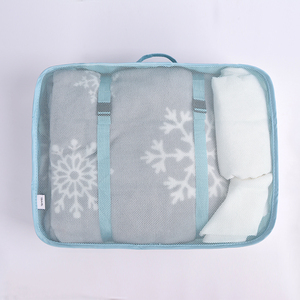 Set Organizer Tas Penyimpanan Pakaian Perjalanan 6 Pcs dalam 1 Bungkus Kain Twill, Laris Manis - Product Image 6