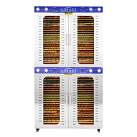 96 Bakjes 4 Afzonderlijke Ruimtes Elektrische Voedsel- en Fruitdroger Dehydrator Roestvrij Staal Gember Peper Dehydrator Machine
