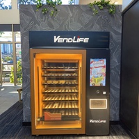 Distributeur automatique de gâteaux à bandes transporteuses entièrement automatique Machines distributrices d'aliments surgelés et de boissons avec écran tactile de 32 pouces avec ascenseur