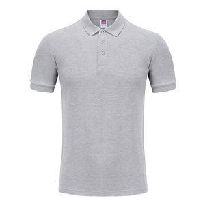 ออกแบบเสื้อโปโลพนักงานโรงแรมขนาด 6XL สีเทา พร้อมพิมพ์โลโก้แบบกำหนดเองสำหรับงานอีเว้นท์ - Product Image 1