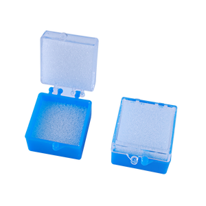 Verpakkingsdoos van kunststof met schuim voor enkelvoudige kronen, bruggen, groot en klein formaat, voor tandtechnisch laboratorium - Product Image 1